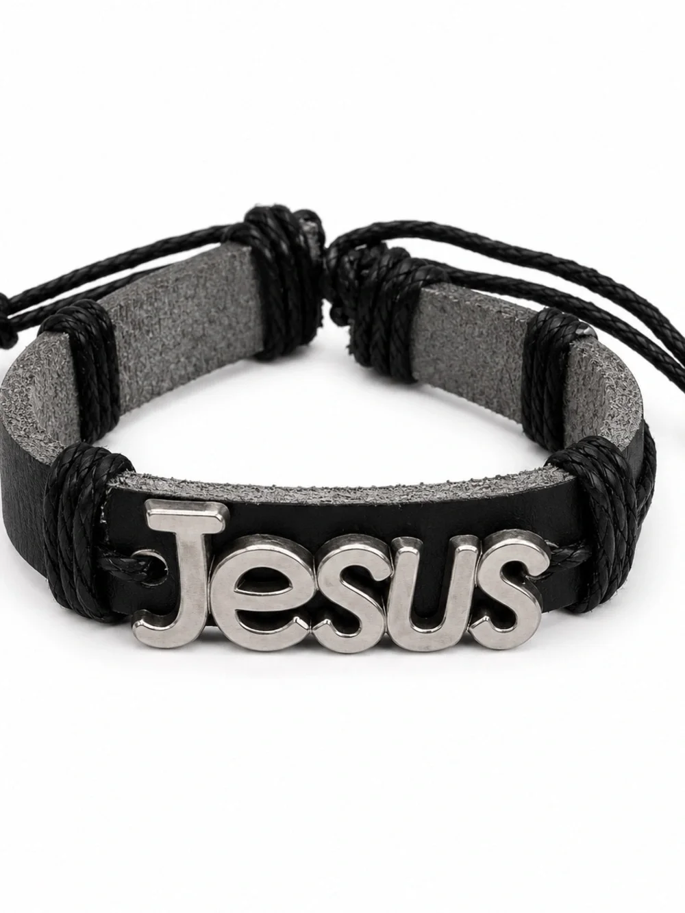 Jesus Adjustable Faith Bracelet | Black Christian Jewelry | New